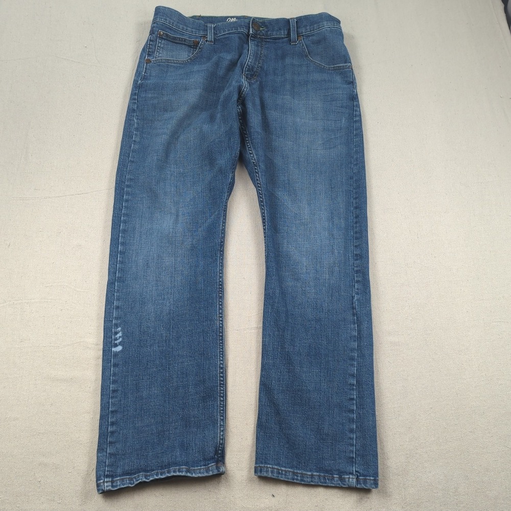 Wrangler Jeans Mens 36x30 Blue‎ Retro Slim Straight Western Cowboy Stretch